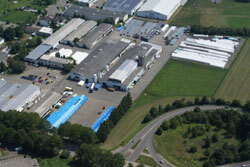 Picture of the DEHOUST facility taken from a helicopter