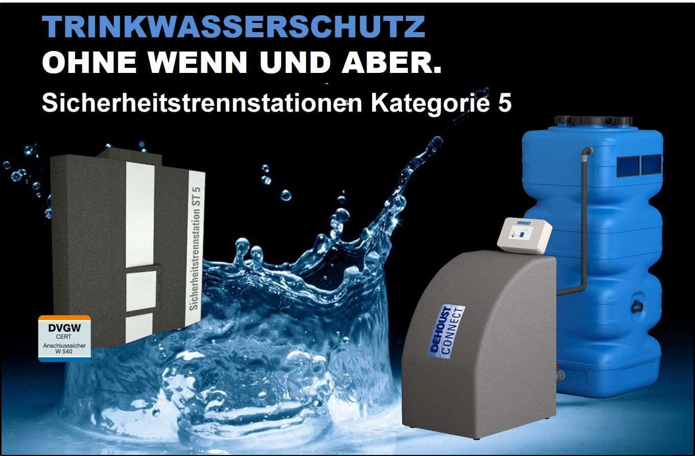 Trennung von Trinkwasser und Betriebswasser ist Pflicht