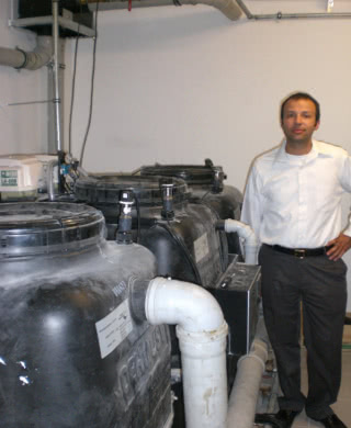 Proud owner of the first grey-water installation in Turkey.